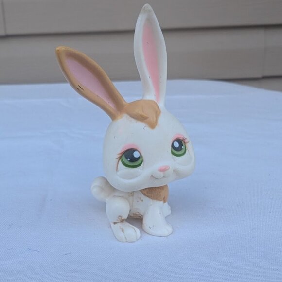 LPS Littlest Pet Shop White and Tan Bunny #322 Brown Schnauzer #2270 - Picture 6 of 10